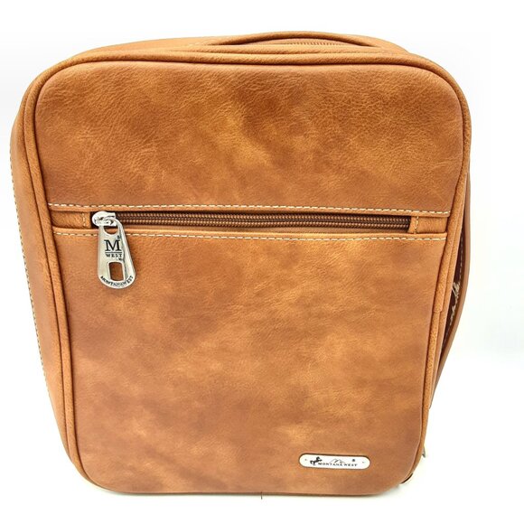 Montana West Western Style Tooled Leather Studded Bible Case Cover - XL - Picture 4 of 6